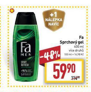 Billa Fa sprchový gel nabídka