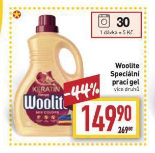 Billa Woolite speciální prací gel nabídka