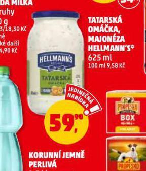 Penny Market Hellmann´s tatarská omáčka, majonéza nabídka