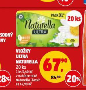 Penny Market Naturella dámské vložky nabídka