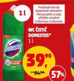 Penny Market Domestos wc čistič nabídka