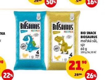 Penny Market Bio snack biosaurus nabídka