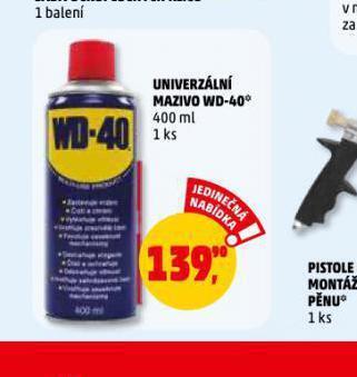 Penny Market Univerzální mazivo wd-40 nabídka