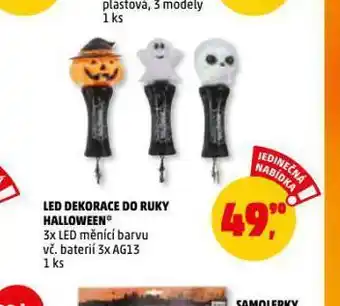 Penny Market Led dekorace do ruky halloween nabídka