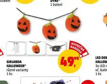 Penny Market Girlanda halloween nabídka