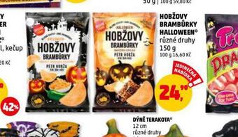 Penny Market Hobžovy brambůrky halloween nabídka