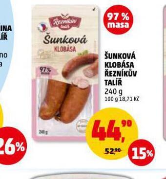 Penny Market Šunková klobása nabídka