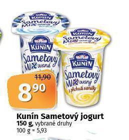 Coop Kunín smetanový jogurt nabídka