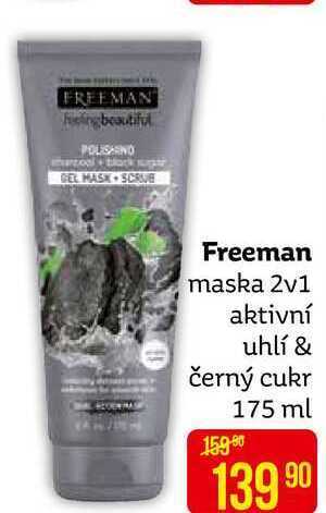 Teta Freeman maska 2v1 aktivní uhlí & černý cukr 175 ml nabídka
