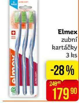 Teta Elmex zubní kartáčky 3 ks nabídka
