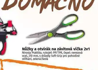 Nůžky a otvírák na závitová očka 2v1
