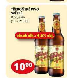 Flop Třeboňské pivo světlé 0,5 l, sklo nabídka