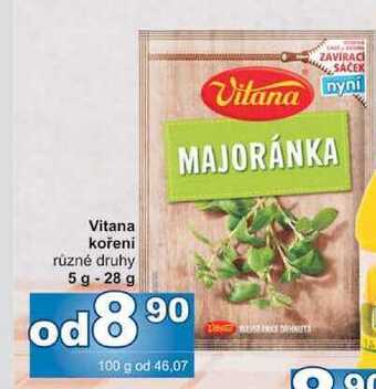 Jip Vitana kořeni různé druhy 5 g - 28 g nabídka