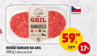 Penny Market Hovězí burger na gril, 330 g nabídka