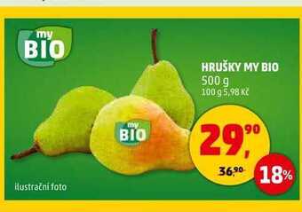 Penny Market Hrušky my bio, 500 g nabídka