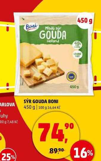 Penny Market Sýr gouda boni, 450 g nabídka