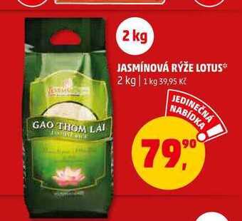 Penny Market Jasmínová rýže lotus, 2 kg nabídka