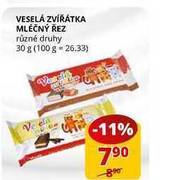 Flop Veselá zvířátka mléčný řez různé druhy 30 g nabídka