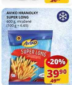Flop Aviko hranolky super long 600 g nabídka