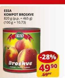 Flop Essa kompot broskve 820 g nabídka