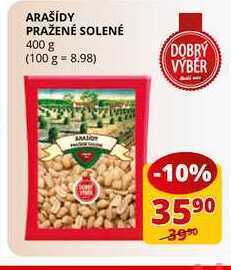 Flop Arašídy pražené solené 400 g nabídka