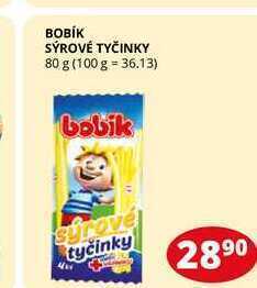 Flop Bobi̇k sýrové tyčinky 80 g nabídka