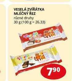 Flop Veselá zvířátka mléčný řez různé druhy 30 g nabídka