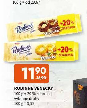 Terno Rodinné věnečky nabídka