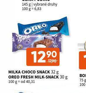 Terno Oreo fresh milk-snack nabídka