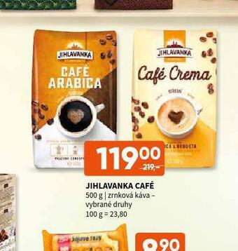 Terno Jihlavanka café zrnková káva nabídka