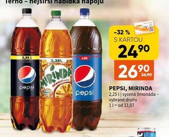 Terno Pepsi, mirinda nabídka
