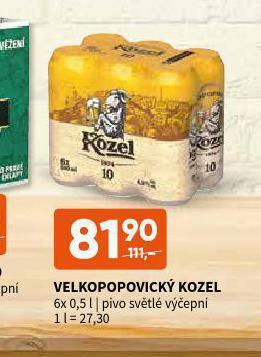Terno Pivo velkopopovický kozel 10 nabídka