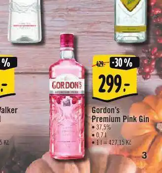 Jip Gordon´s premium pink gin nabídka