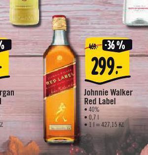 Jip Johnnie walker red label nabídka