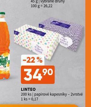 Terno Linteo papírové kapesníky nabídka