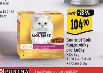 Jip Gourmet gold konzervičky pro kočky nabídka