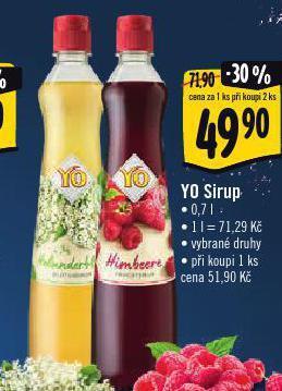 Jip Yo sirup nabídka