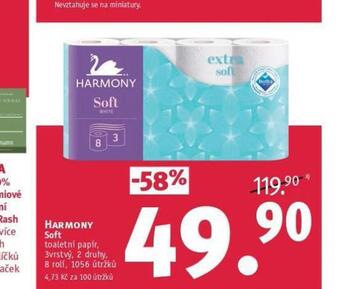 Rossmann Harmony soft toaletní papír nabídka