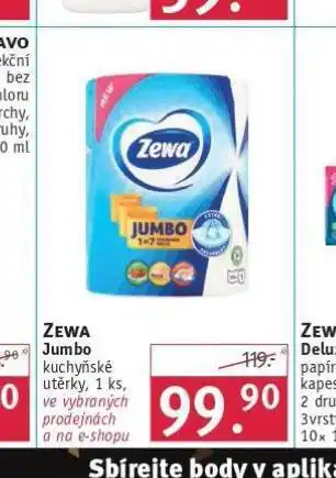 Rossmann Zewa jumbo kuchyňské utěrky nabídka