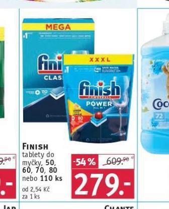 Rossmann Finish tablety do myčky nabídka
