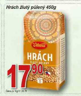 Hruška Vitana hrách žlutý půlený 450g nabídka