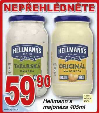 Hruška Hellmann's majonéza 405ml nabídka