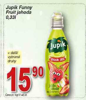 Hruška Jupík funny fruit jahoda 0,33l nabídka