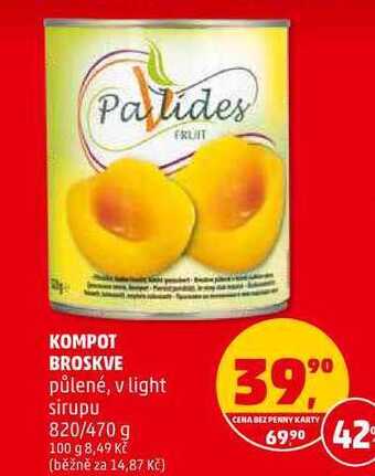 Penny Market Kompot broskve, 820 g nabídka