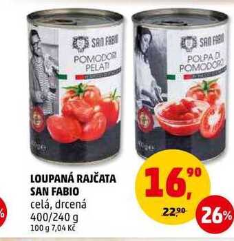 Penny Market Loupaná rajčata san fabio, 400 g nabídka