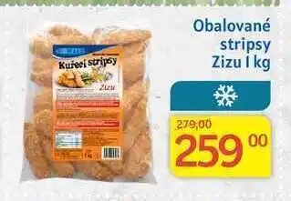 Kubík potraviny Nowaco zizu obalované stripsy 1 kg nabídka