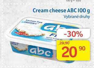 Kubík potraviny Abc cream cheese 100 g nabídka