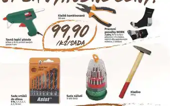 Coop Tavná lepící pistole přikon 3-15 w, průměr tavných patron 7 mm sada vrtáků do dřeva 8 ks, 3, 4, 5, 6, 7, 8, 9, 10 mm drill se nabídka