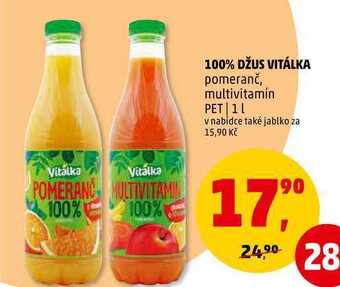 Penny Market 100% džus vitálka, 1 l nabídka