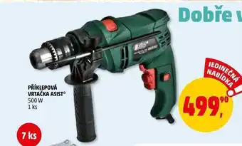 Příklepová vrtačka asist 500 w, 1 ks